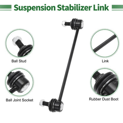 4pcs Front Suspension Kit Sway Bar Links Ball Joints for Toyota Camry (2007-2011)