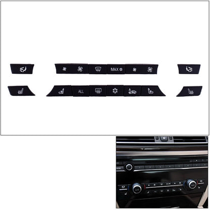 A/C Heater Switch Cover for BMW 5 6 7 Series (2010-2017) - 14 x Caps