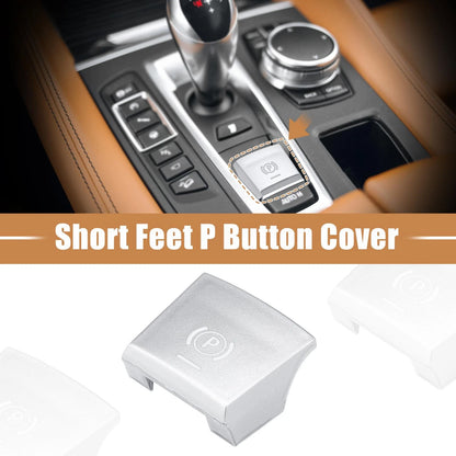 P Button Cover for BMW F01 F02 F12 F10 F07 (Silver Tone)