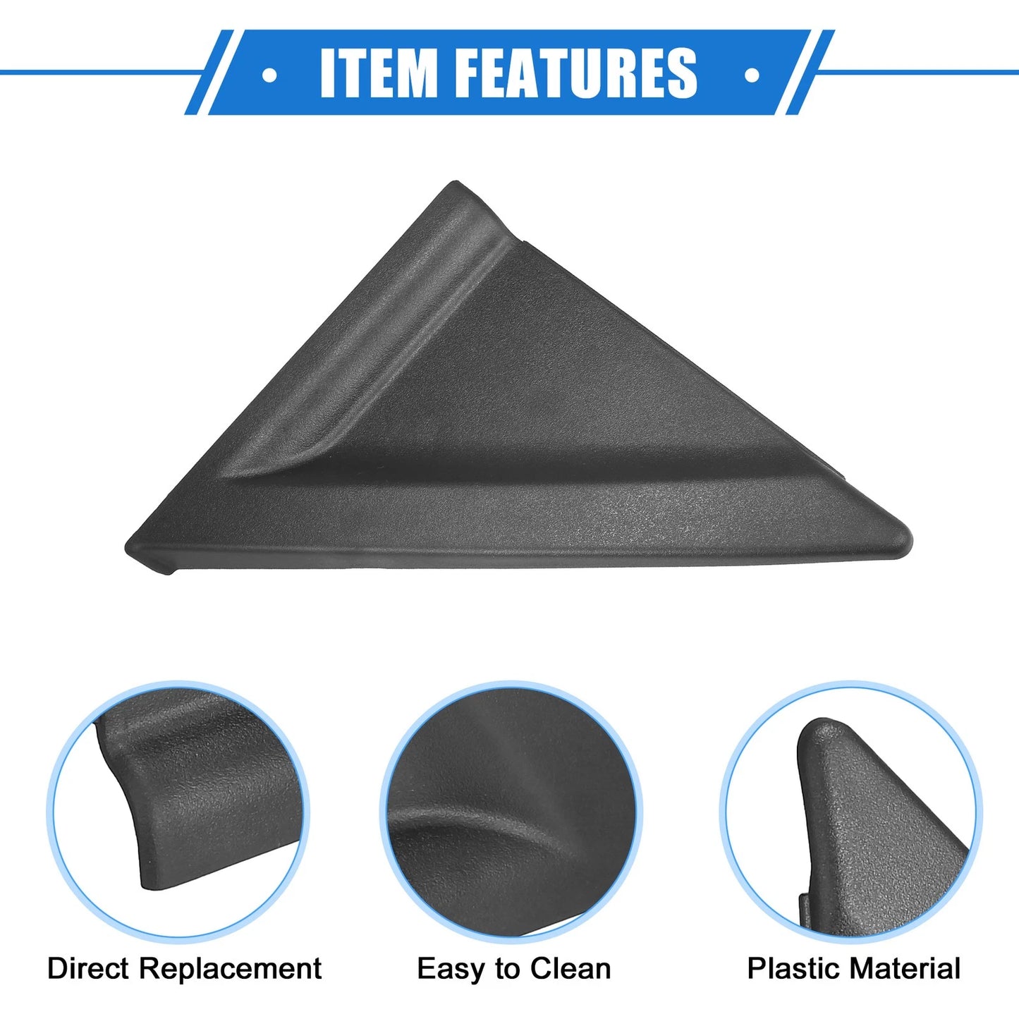 Left Right Mirror Corner Triangle Fender Covers for Kia Spectra (2004-2009)