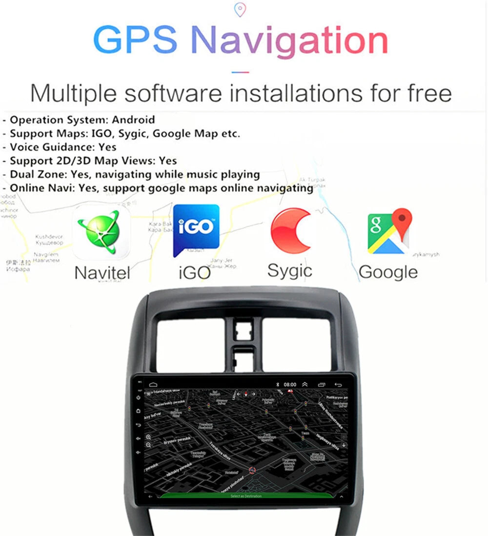 10.1'' Carplay Car Stereo Radio for Nissan Versa Sedan (2015-2019)