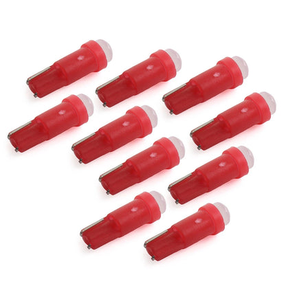 T5 LED Red Light Indicator Bulb for Car Dashboard Gauge Lamp (Fits Various Models)