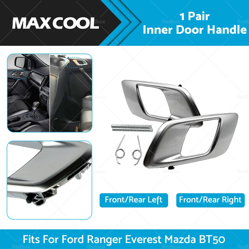 1 Pair Inner Door Handle for Ford Ranger, Everest, Mazda BT50 (2006-2023)
