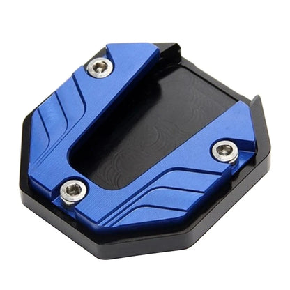 Blue Kickstand Extender Foot Side Stand Pad for Motorcycle