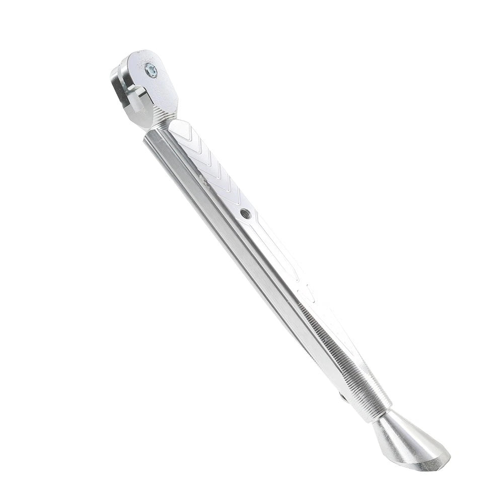 Aluminum Adjustable Kickstand Foot for Motorcycle Universal Silver