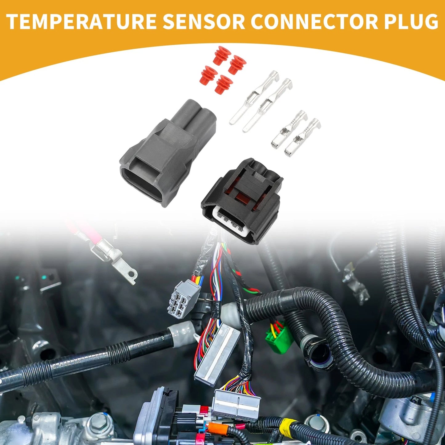 Temperature Sensor Connector Plug 1 Set for Toyota