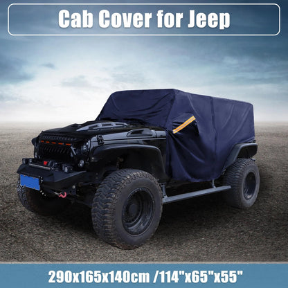 SUV Car Cover for Jeep Wrangler JK JL Hardtop 4 Door 2007-2021 with Zippers