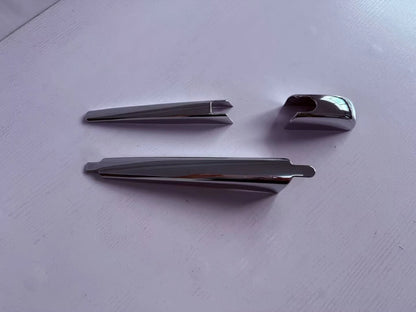 3 x ABS Chrome Rear Window Wiper Covers for Toyota Prado LC250 (2024-2025)