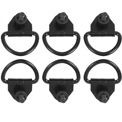 6 x Steel Cargo Hooks for Ford Transit 150 250 350 Van (2014-2023)
