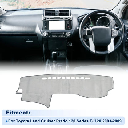 Dash Cover Gray for Toyota Land Cruiser Prado 120 Series FJ120 (2003–2009)