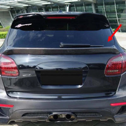 Carbon Fiber Rear Trunk Middle Spoiler Wing for Porsche Cayenne 958.1 2011-14