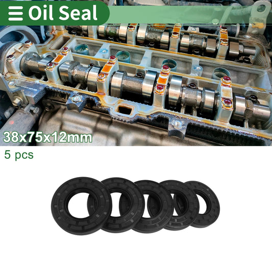 Oil Seal / 38x75x12mm / Rotary Shaft Seal NBR Rubber for Make Model