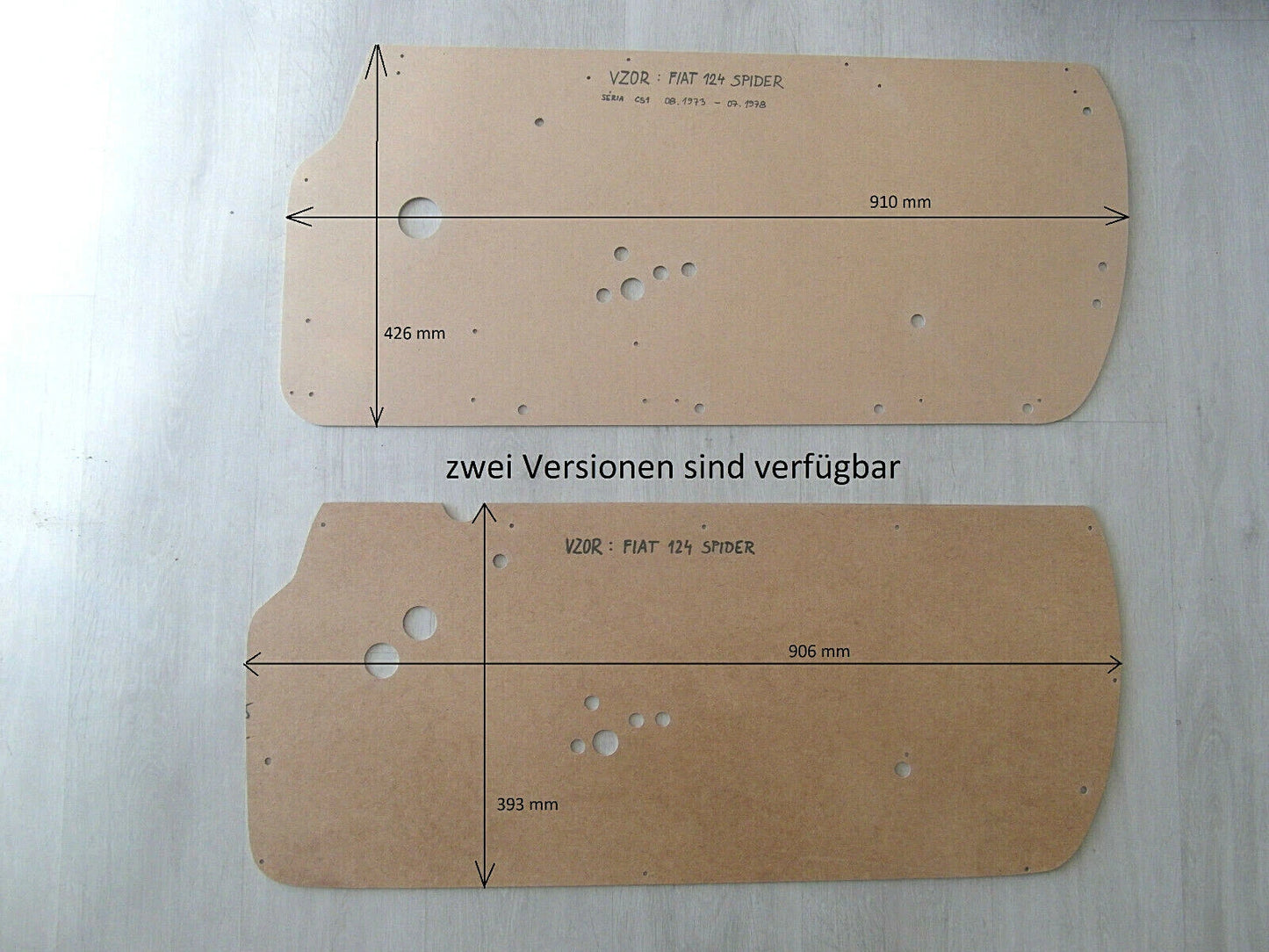 Door Panel for Fiat 124 Spider (1966-85)