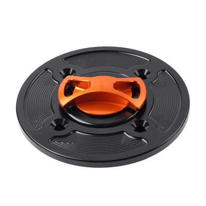 CNC Orange Gas Fuel Tank Cap Cover for DUCATI Panigale V4/S/R (2018-2021)