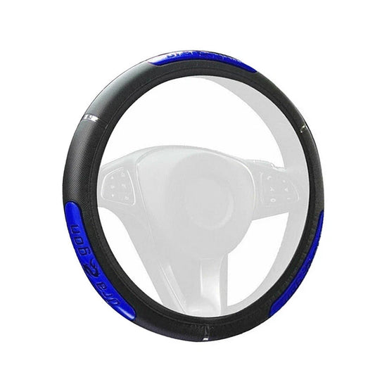 15" PU Leather Steering Wheel Cover for Car - Anti-slip, Breathable (All Years)