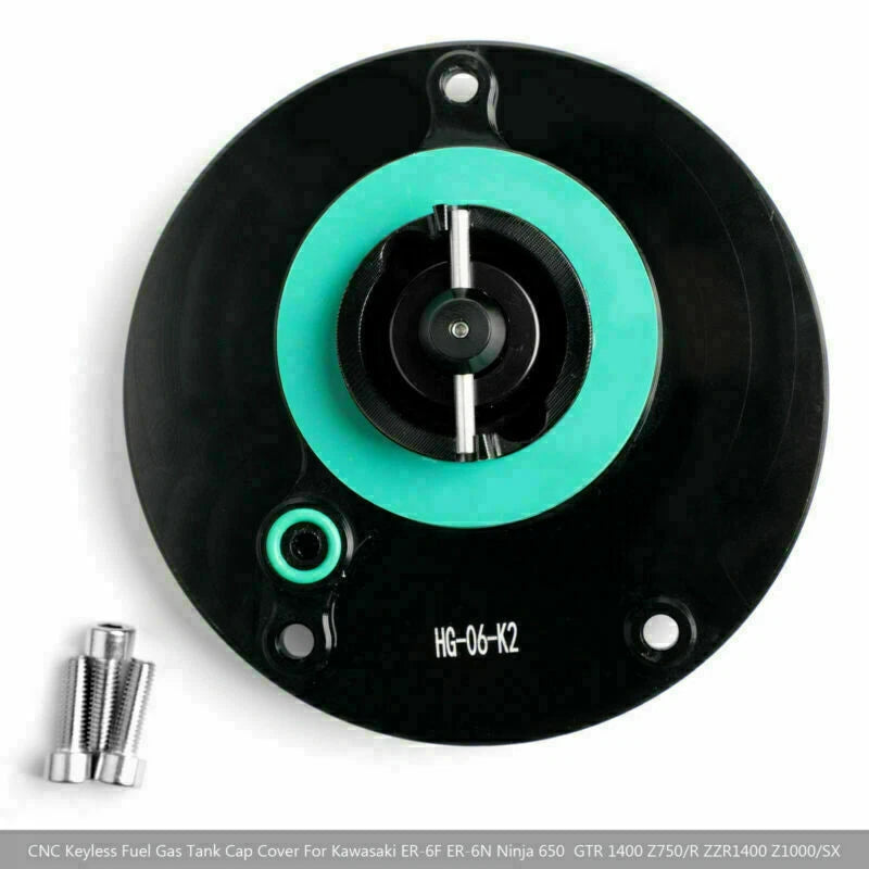Keyless Fuel Cap Black for Kawasaki Versys 1000, GTR 1400 (2010-2018)