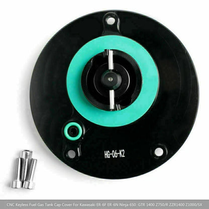 Keyless Fuel Cap Black for Kawasaki Versys 1000, GTR 1400 (2010-2018)