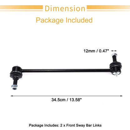 Set Front Stabiliser Sway Bar Link with Bushing for Dodge Caravan