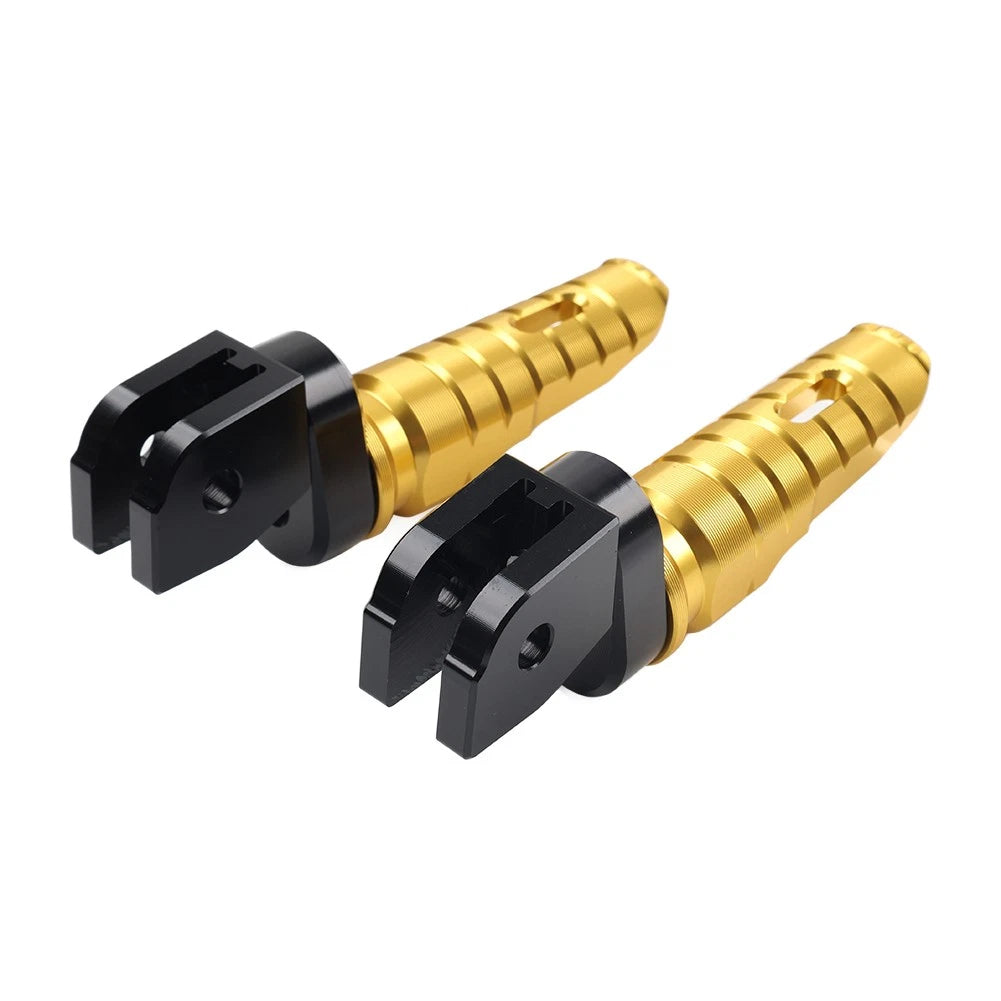 Gold Front Footrests Pegs for Ducati Monster 1100 2009-2013, 821, 1200 2014-2020