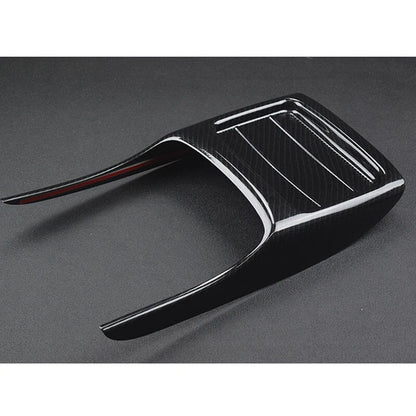 Carbon Fiber Look Rear Armrest Cover Trim Fit for Benz E-Class W213 2016-2018