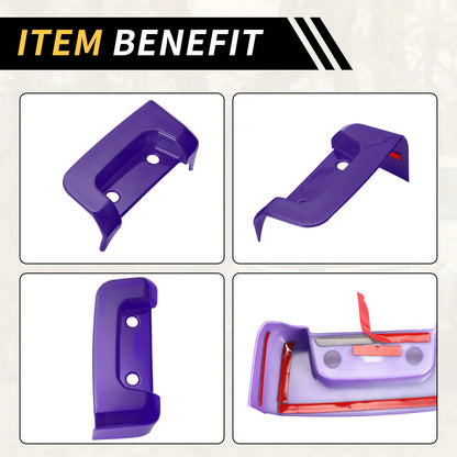 Rear Door Latch Lock Cover Trim for Jeep Wrangler JL JLU (2018-2024) - Purple
