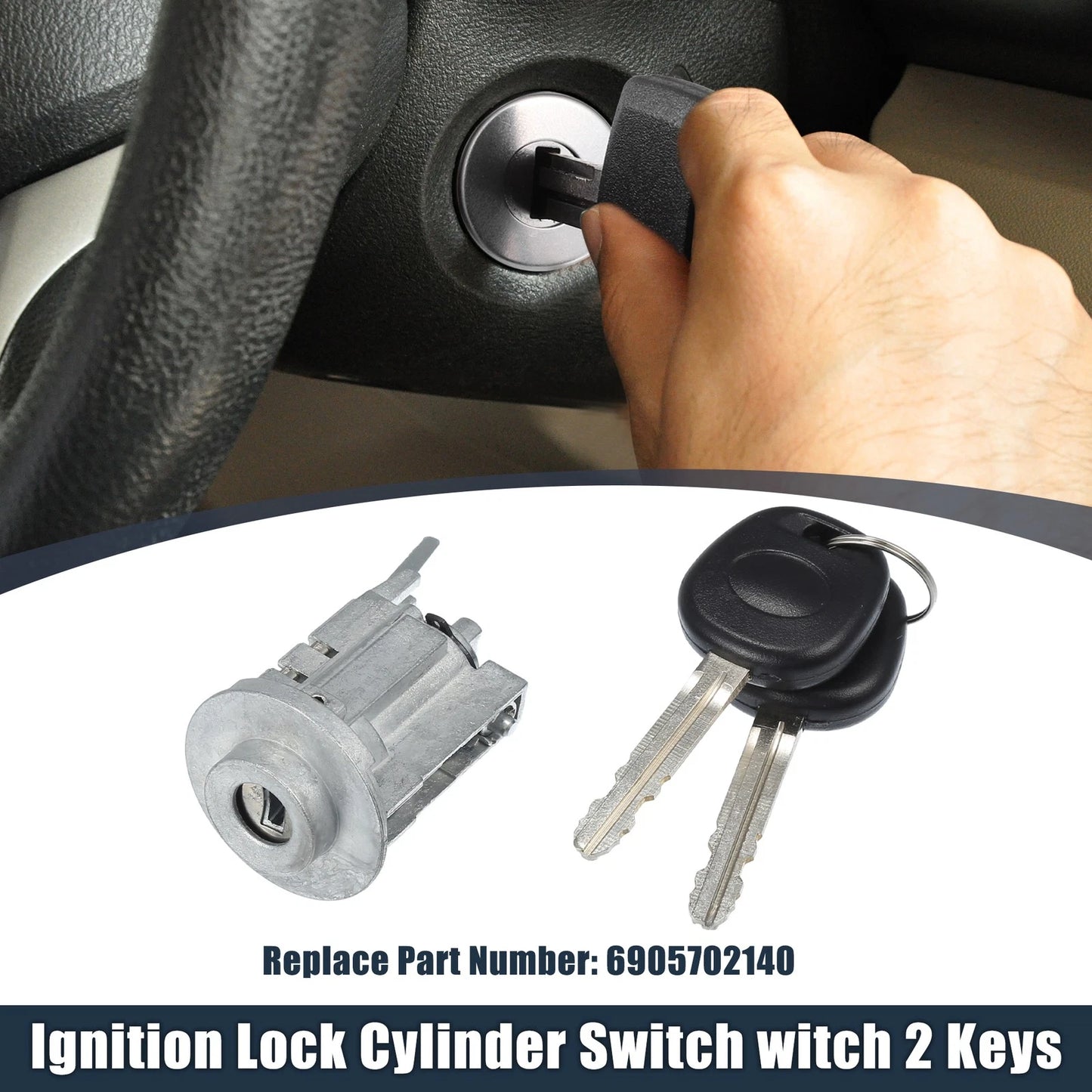 Ignition Key Switch w/Keys for Toyota Corolla Matrix (2005-2008)