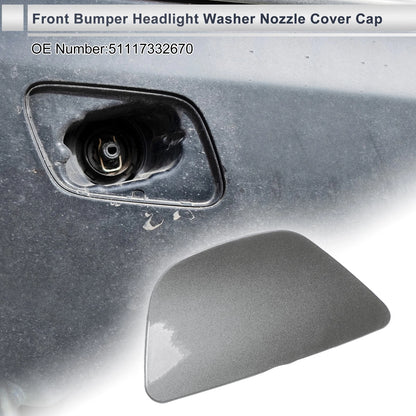 Front Right Washer Nozzle Cover for BMW 535i GT (2014-2017) Grey