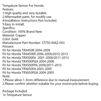 Thermal Temperature Sensor for Honda TRX450R/ER (2004-2009)