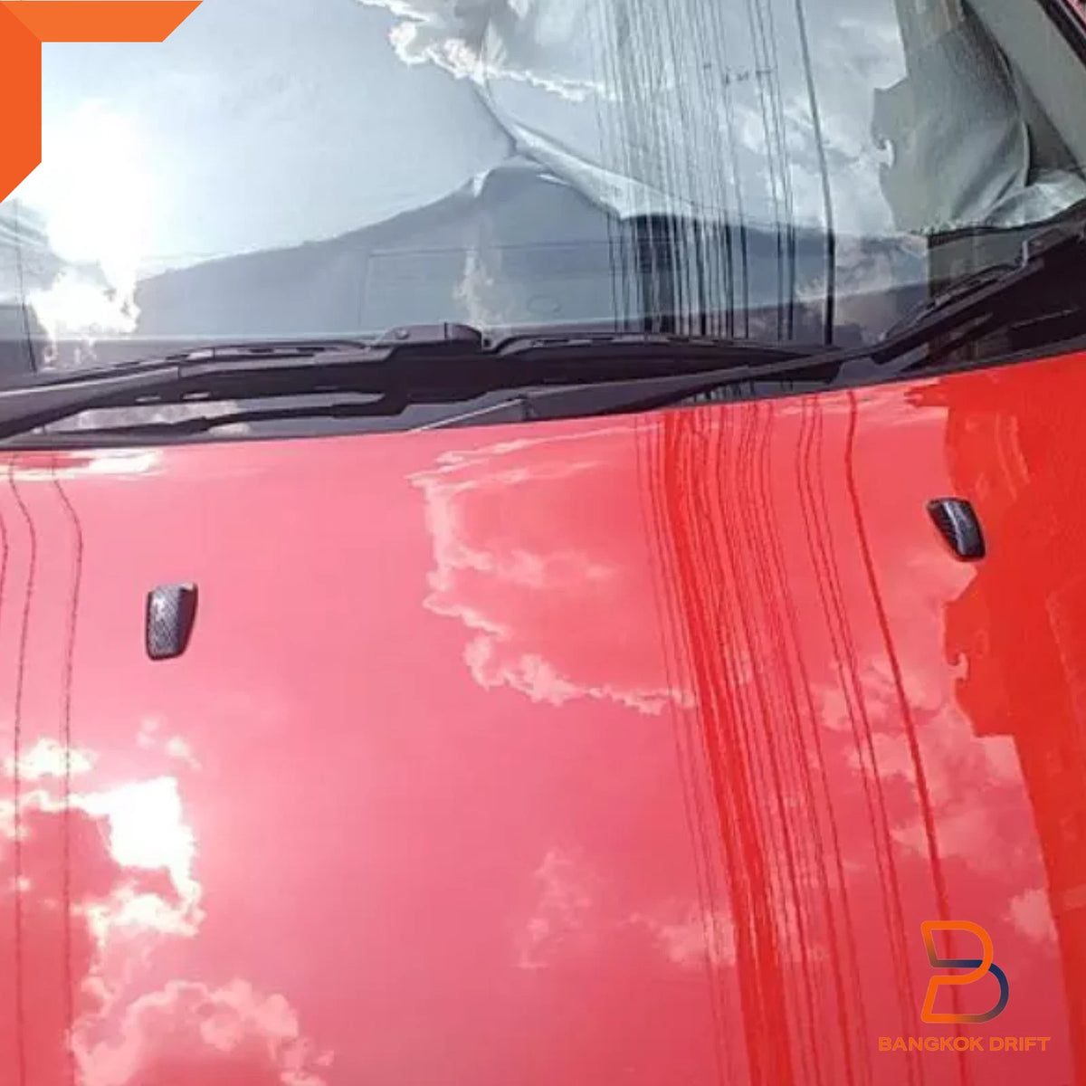 Carbon Fiber Washer Jet Covers for Mitsubishi Triton, Lancer, Galant (MJ-ML)