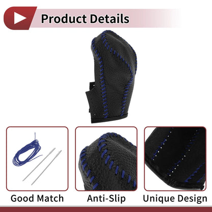 Gear Shift Knob Cover for Infiniti FX35 Black Blue (2009-2013)