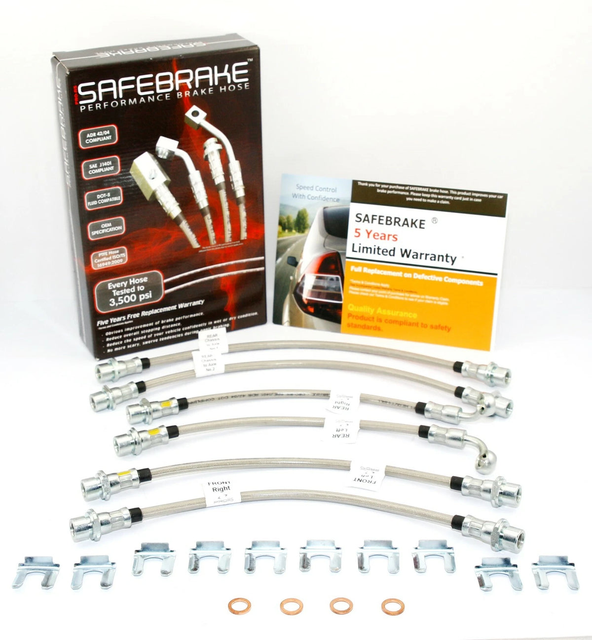 Brake Line Kit for Landcruiser PRADO 120 Series (ABS, 2" Lift) (2002-2010)