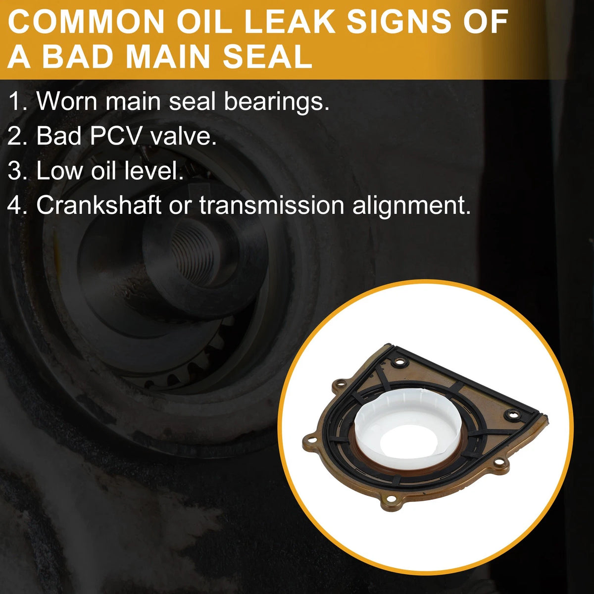 Rear Crankshaft Oil Seal for Land Rover LR2 (2013-2015)