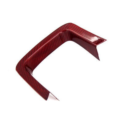 Red Carbon Fiber Steering Wheel Lower Cover Sticker Fit For Range Rover Sport