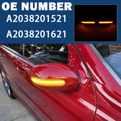 Amber LED Side Mirror Turn Signal Light for Mercedes W203 C-Class (2000-2007)