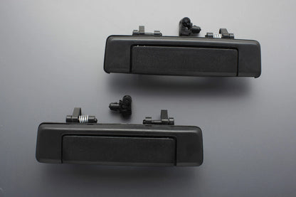 Black Door Handles 2 x for 85-98 Ford Courier Mazda Bravo B2000 B2200 B2600