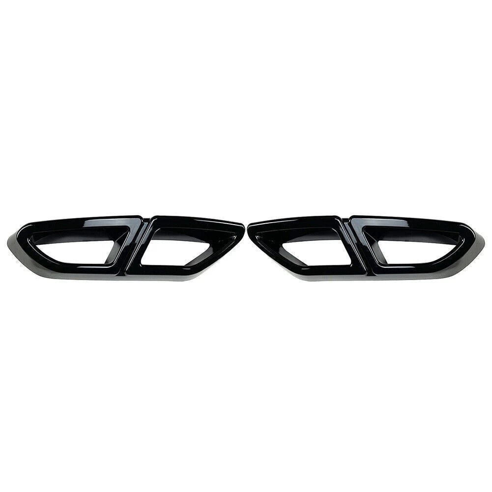 Glossy Black Rear Exhaust Muffler Tail Pipe Cover for VW Passat (2016-2019)