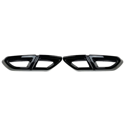 Glossy Black Rear Exhaust Muffler Tail Pipe Cover for VW Passat (2016-2019)