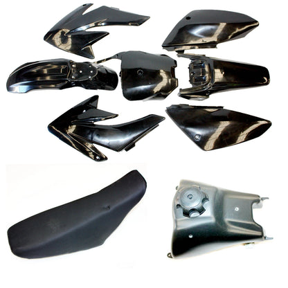 BLACK Fairing Fender Guard Seat Fuel Tank for CRF70 150cc PIT PRO Dirt Bike