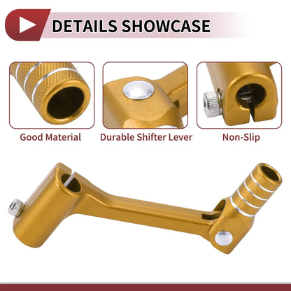 Gear Shifter Lever Folding for Bosuer Cheetah Gold Tone