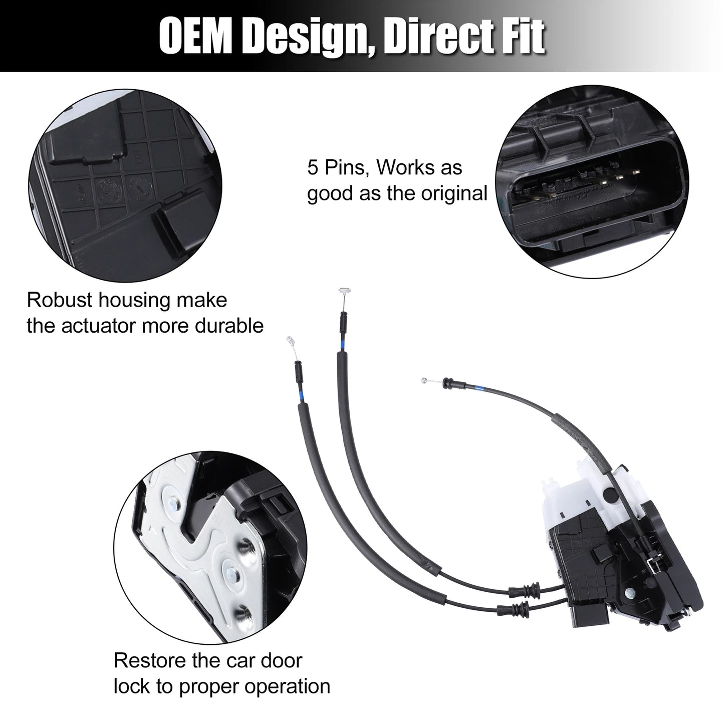 Rear Left Door Latch Lock Actuator for Hyundai Tucson (2016-2019)