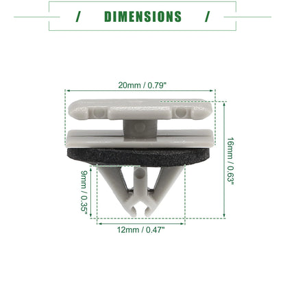 Trim Clips for Jeep Grand Cherokee 2012-2021 - 10 x Car W Type Clips
