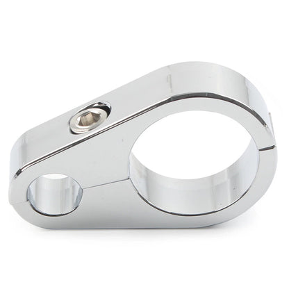 Black Brake Clutch Cable Wire Clamp Clip for Harley 1'' Handlebar