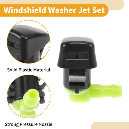 Windshield Washer Nozzle Kit for Ford Fusion (2006-2012) with Hose Connector