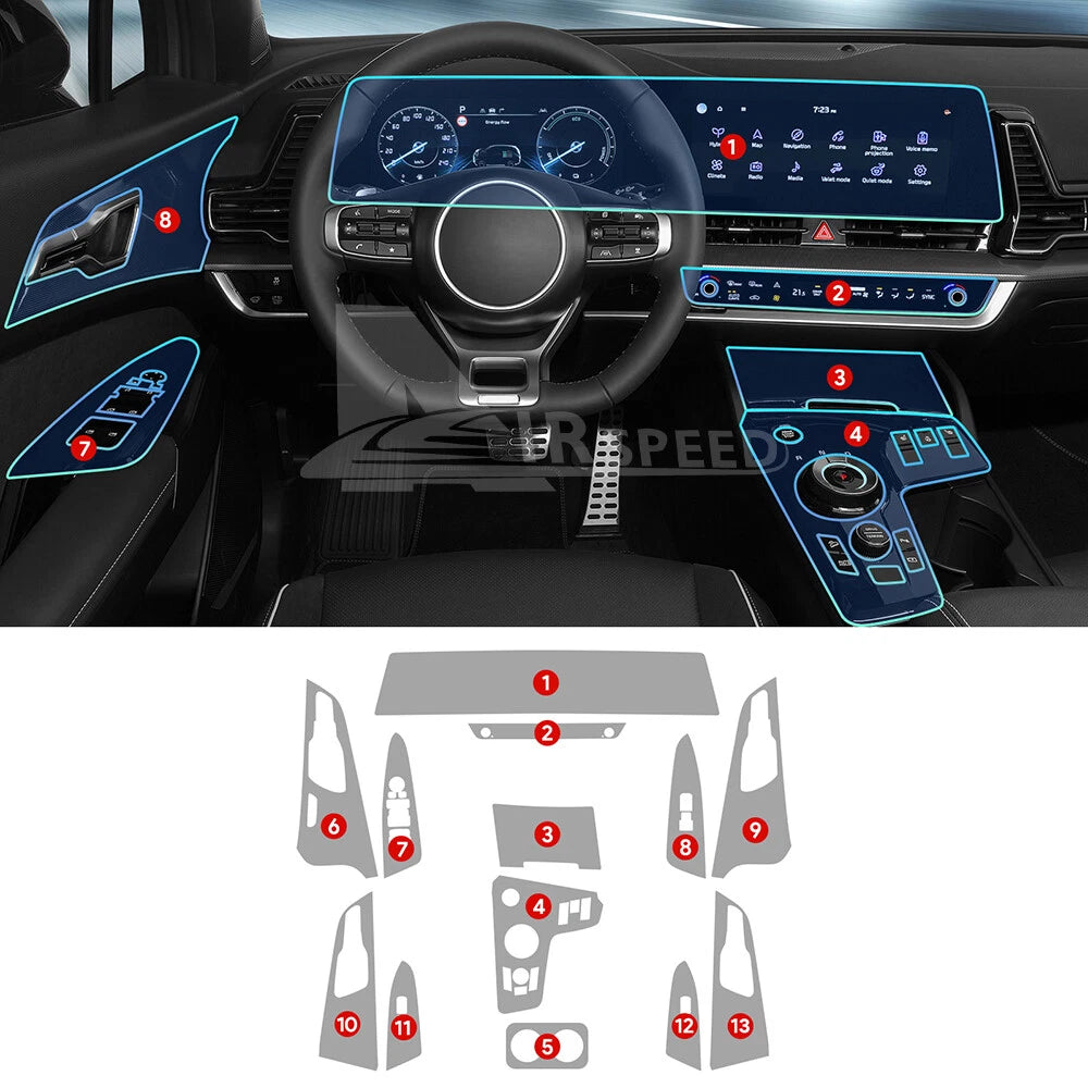 Precut Paint Protection Film Clear TPU for Kia Sportage NQ5 (2022–2023)