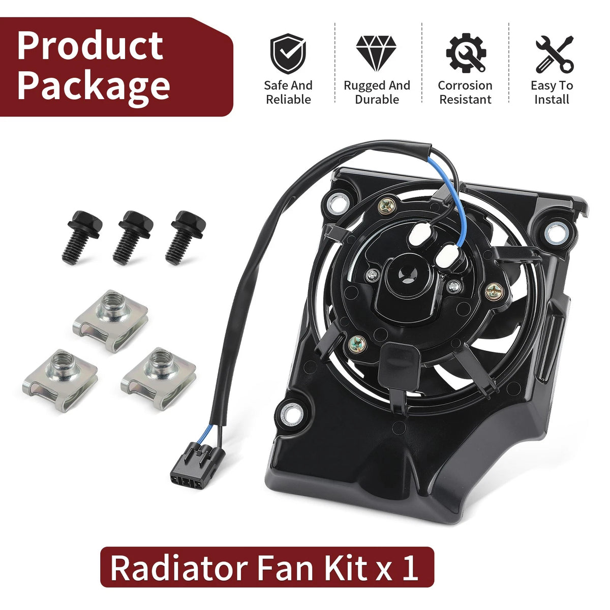 Radiator Fan Kit for Yamaha YZ450FX WR450F (2016–2018)