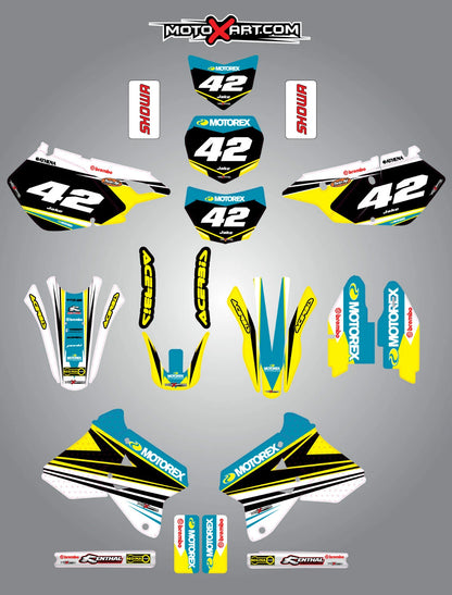 Custom Graphic Kit Decals for Suzuki DRZ 400 (2000-2015)