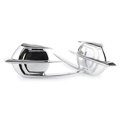 2 x Chrome Falcon Emblem Fairing Covers for Honda Goldwing GL1800 (2012-2017)