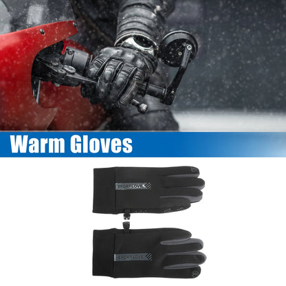 Riding Warm Gloves Liners Black Gray for Motorcycle Cycling Skiing