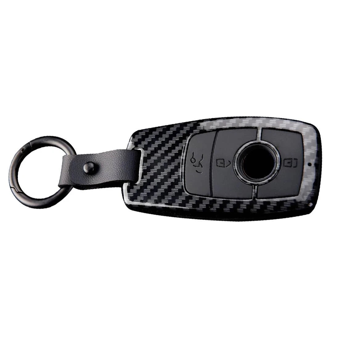 Carbon Fiber Style Key Fob Cover for Mercedes Benz A C E S CLA GLE GLS Class
