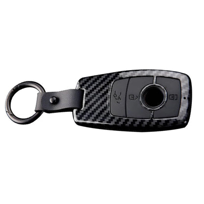 Carbon Fiber Style Key Fob Cover for Mercedes Benz A C E S CLA GLE GLS Class